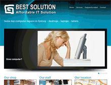 Tablet Screenshot of bestsolution.com.au